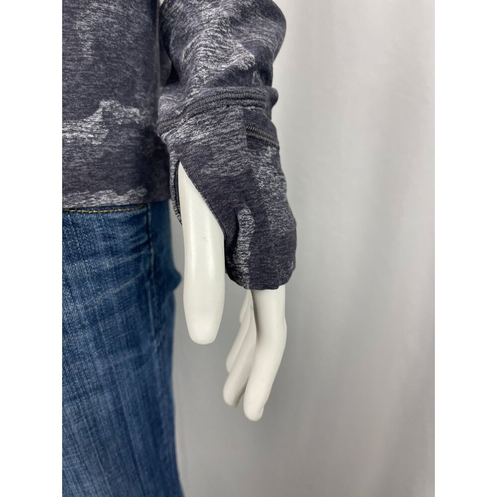 Lululemon Warm Stabilizer 1/2 Zip Hoodie 4 Gray Black Incognito Camo Running - Picture 4 of 11